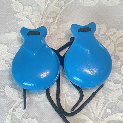 Turquoise kids castanets