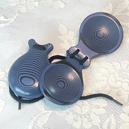 Blue professional castanets