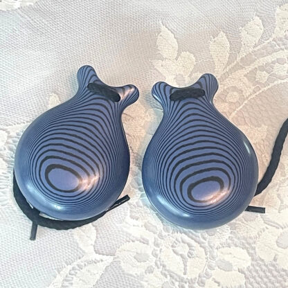 Blue professional castanets