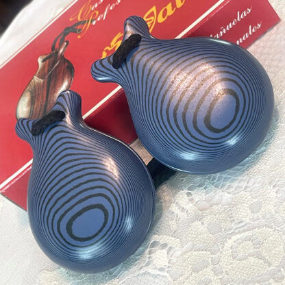 Blue professional castanets