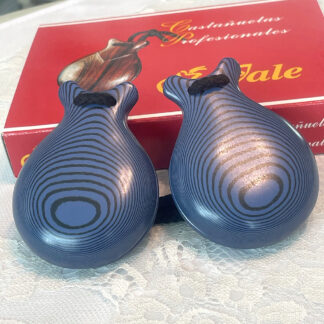 Blue professional castanets