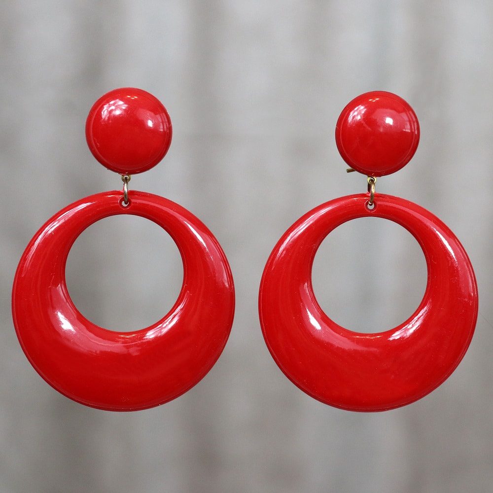 Large Flamenco hoop earrings
