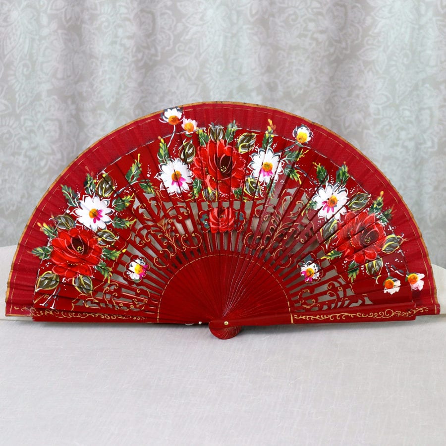 Hand Painted Spanish Fans Made in Valencia, Spain