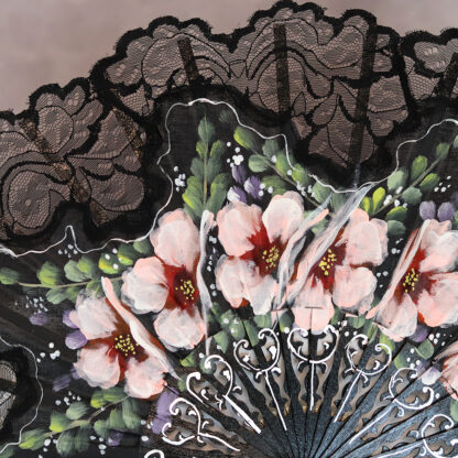 hand painted lace fan