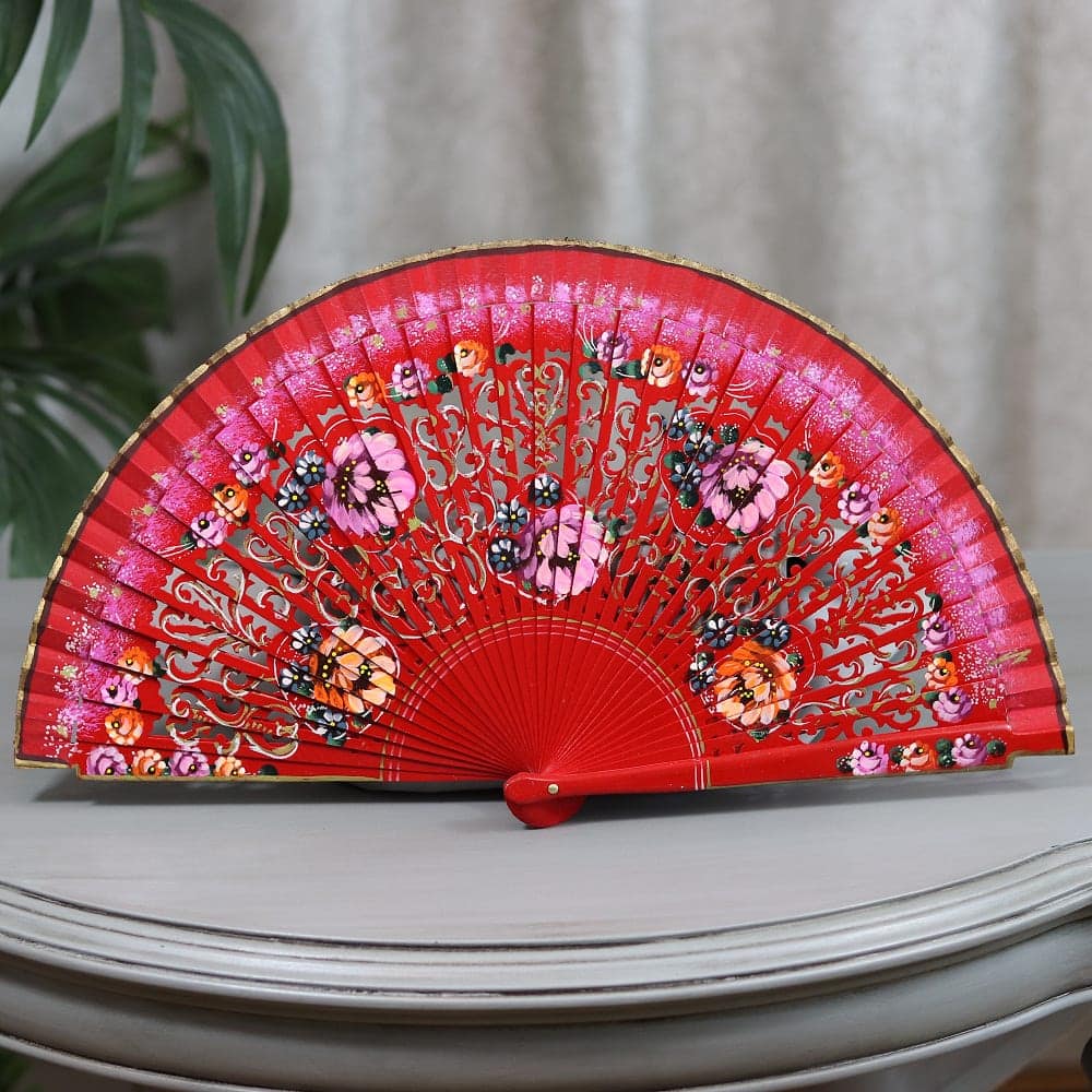 hand painted fans