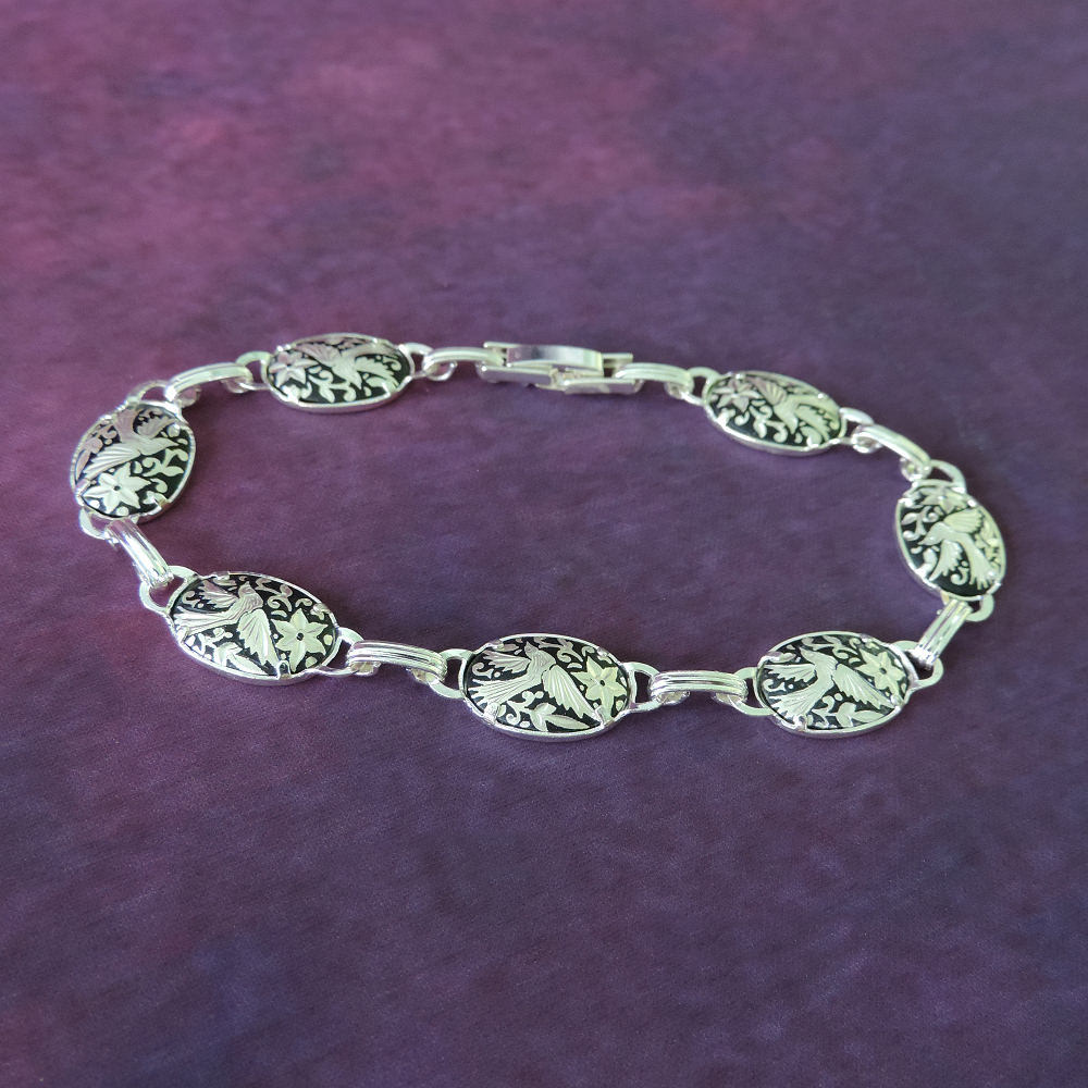 silver damasquino bracelet