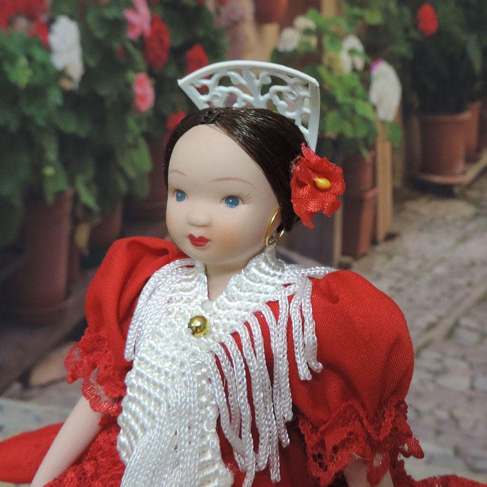 Spanish Porcelain Doll Traditional Doll Made In Spain