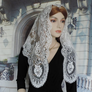 Spanish lace chapel veil