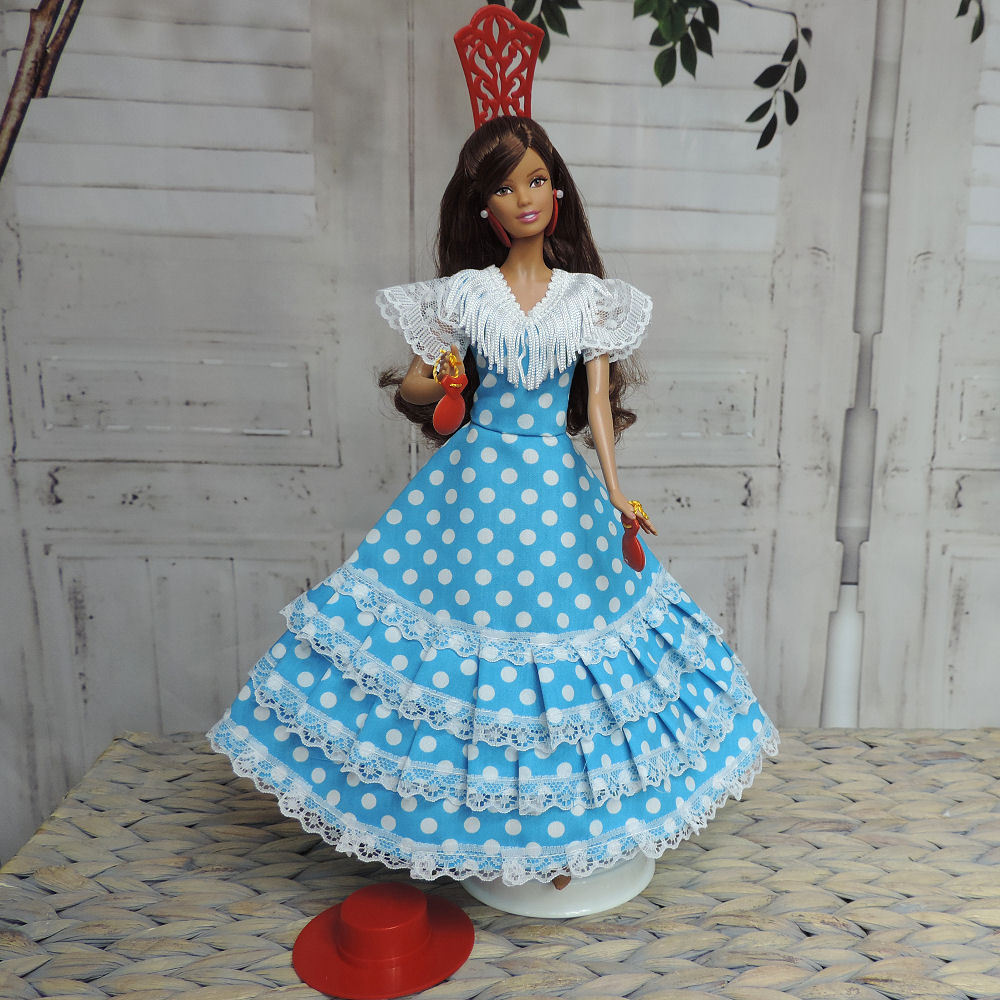 Barbie Doll Flamenco Dress and Accesories | Made in Spain
